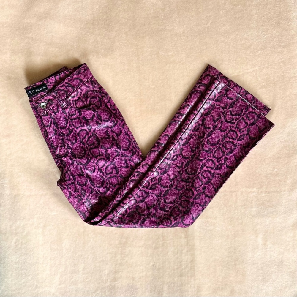 American Vintage Pink and Black Snake Print Pants